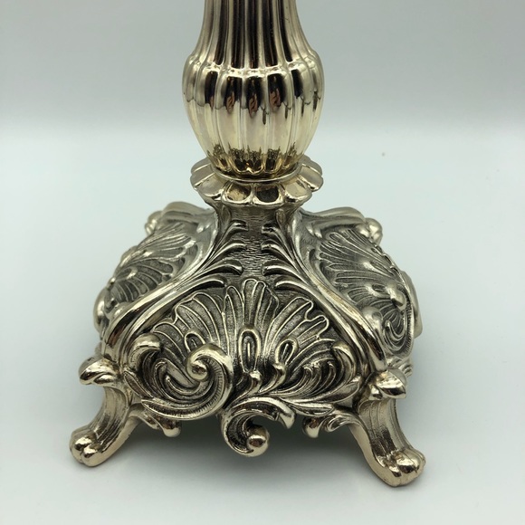 F.B. Rogers silver plated 3 light breakdown candelabra, original box